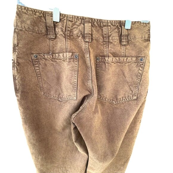 Free People We The Free Womens Olive Brown Utility Cargo Pants Size 6 Cotton Ble - Picture 12 of 12